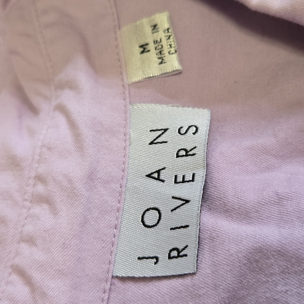 Joan Rivers Light Purple Top - Picture 2 of 5